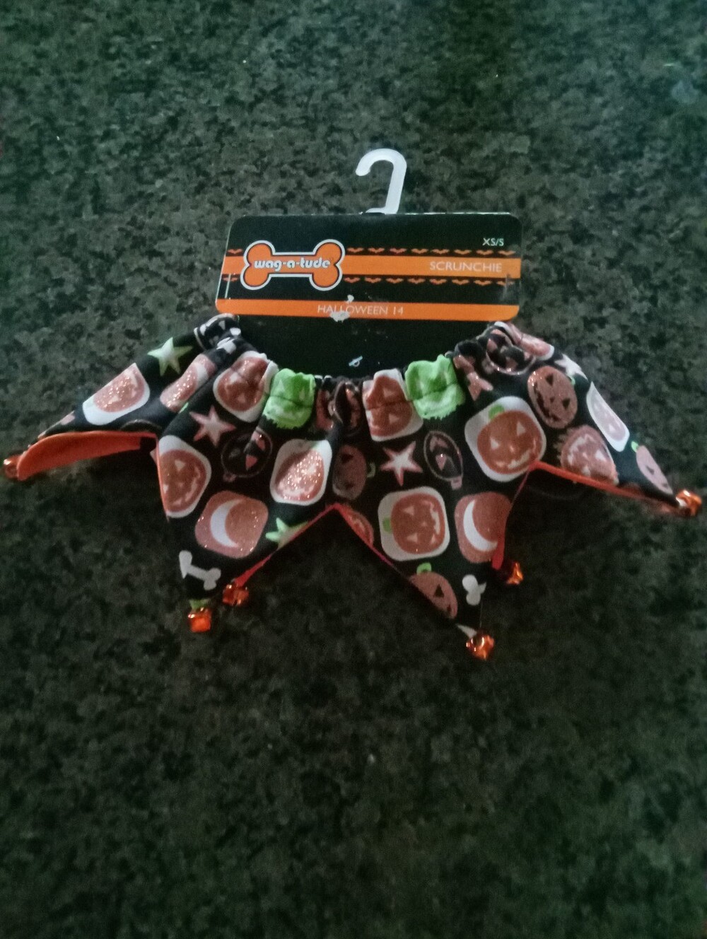Orange & Black Halloween Jester Collar for Dogs